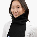 Liz is 5'6" and wearing a BIG freddie in black
