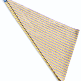 Babs Cotton Cashmere Stripe Triangle Scarf in Lilac Combo