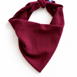 Babs Merino Cashmere Triangle Scarf in Berry