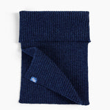 Freddie Merino Cashmere Dickey Scarf in Denim