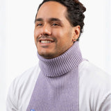 JP wears a size M shirt and a BIG freddie in lilac