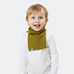 Elio, aged 3, wears a mini stan dickey in mossy