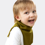 Elio, aged 3, wears a mini stan dickey in mossy