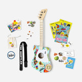 beatles + loog mini guitar aqua