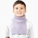 Oliver, age 9, wears a small freddie in lilac